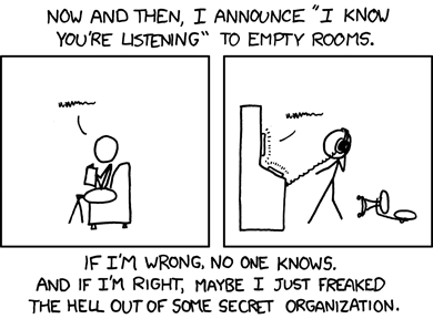 Basically it's Pascal's Wager for the paranoid prankster.