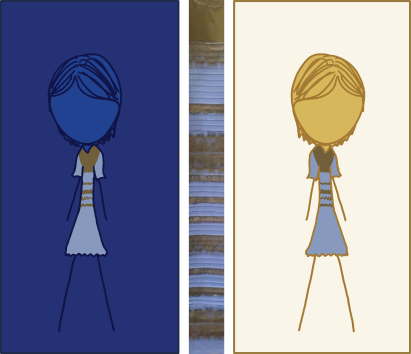 This white-balance illusion hit so hard because it felt like someone had been playing through the Monty Hall scenario and opened their chosen door, only to find there was unexpectedly disagreement over whether the thing they'd revealed was a goat or a car.