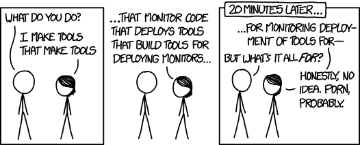 I make tools for managing job-hunting sites for people who make tools for managing job-hunting sites for people who make tools for...