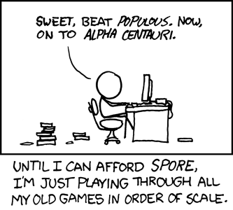 Way to not support the GMA 950 under OS X, Spore. :(