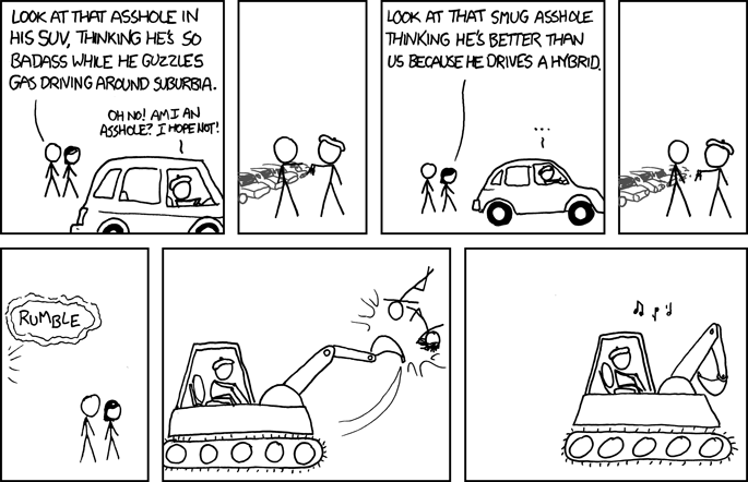 [Shortly thereafter, at a nearby bakery] ::CRASH:: ::RUMBLE:: ::VRRRRRR:: '... I don't know, officer. It just scooped up an entire rack of scones and drove away!'