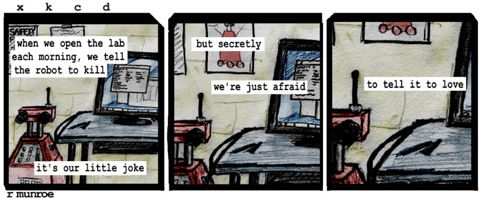 The robot is pregnant. It isn't mine.