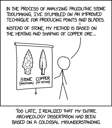 The academic archaeology establishment is suppressing my breakthroughs because of the disruption it would bring to their prepared-core flake-based toolmaking industry.