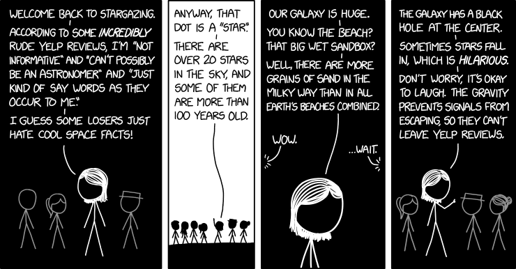 We haven't actually seen a star fall in since we invented telescopes, but I have a list of ones I'm really hoping are next.